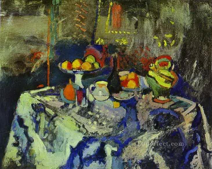 花瓶と果物のある静物 アンリ・マティス 印象派油絵
